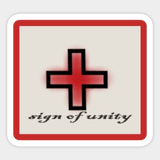 sign of unity Sticker